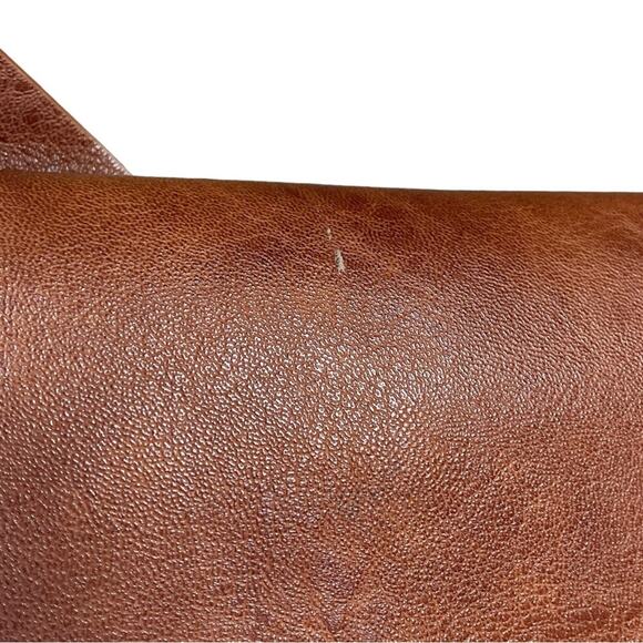 Anthropologie Brown Faux Leather Bow Envelope Clutch - Picture 4 of 7